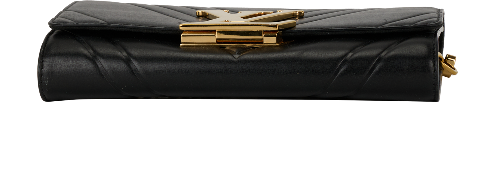 Airy VLouise Pochette, &pound;895, Handbags, Black, Leather, Top view